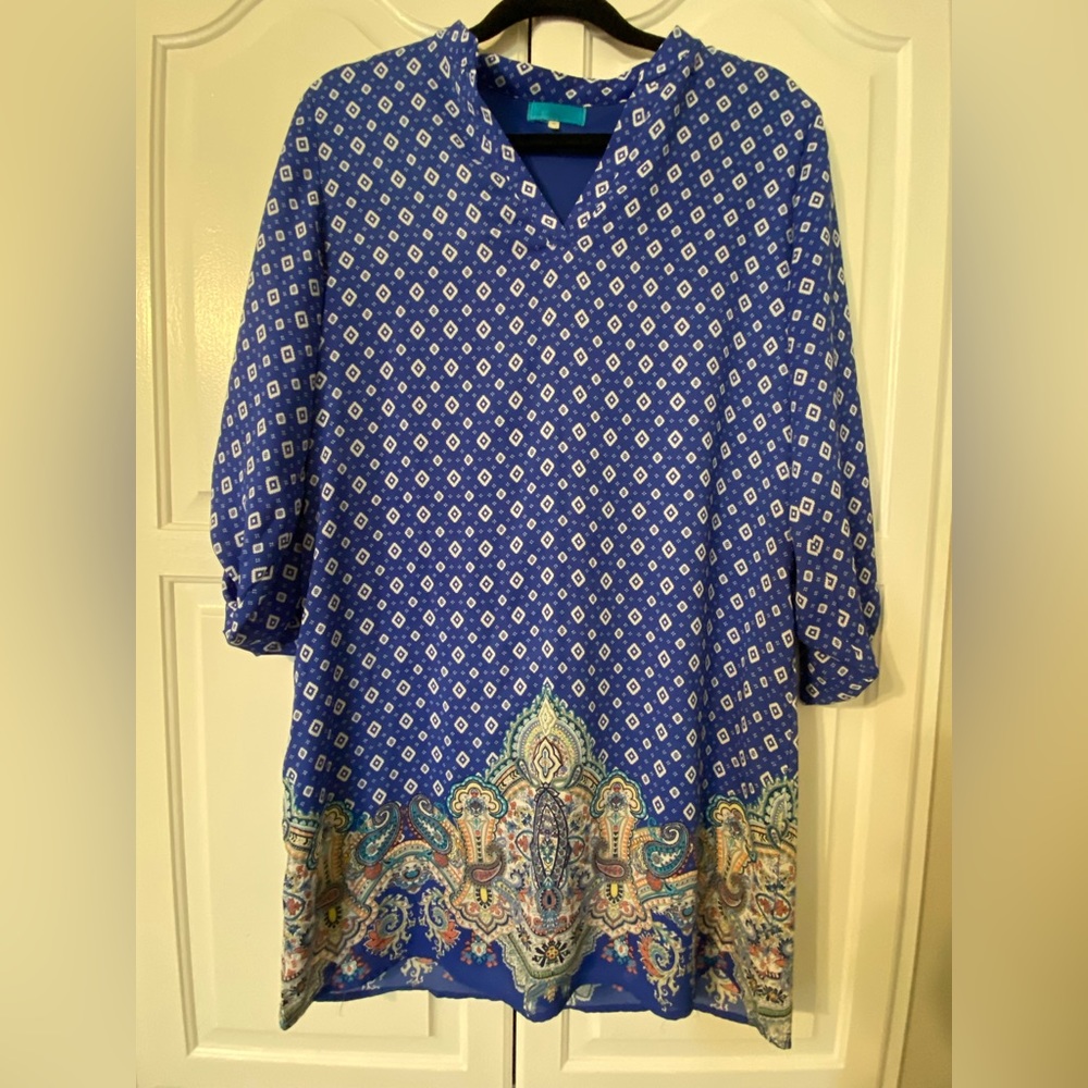 Blue dress with details